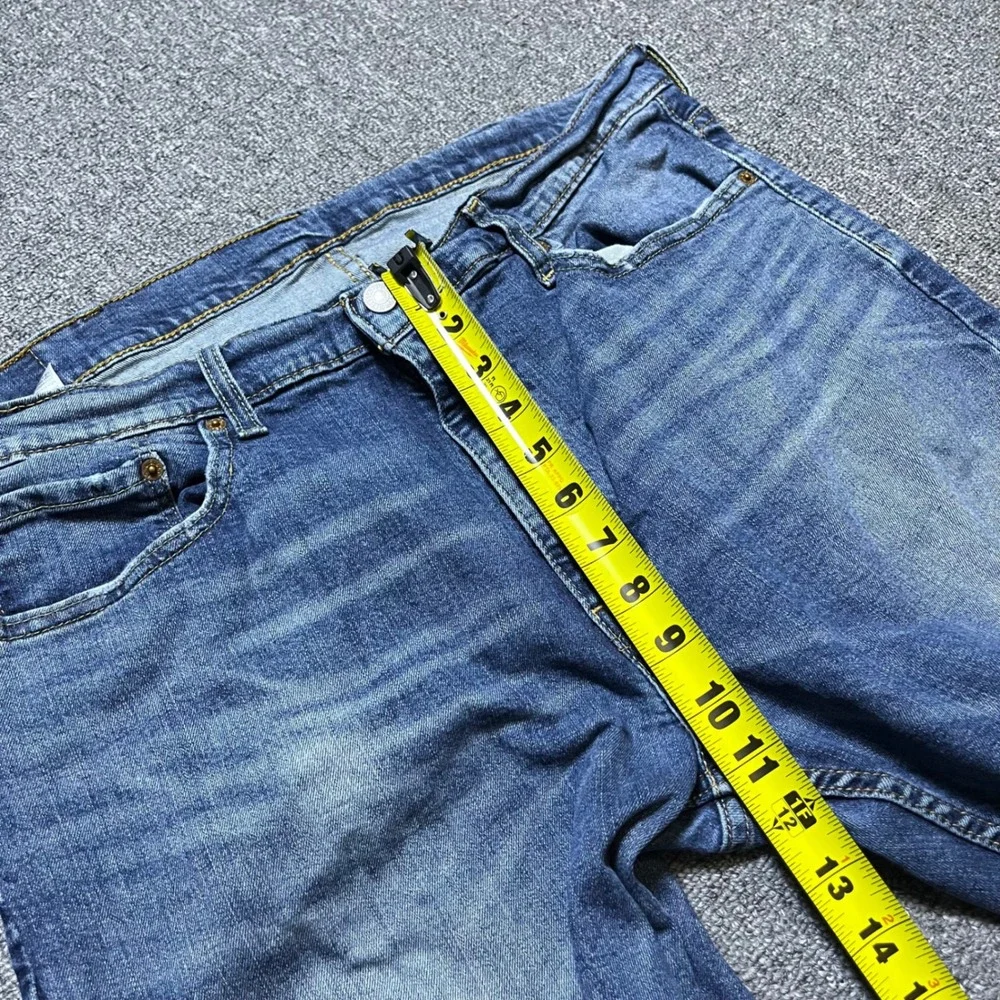 Levi's 559 Relaxed‎ Straight Jeans W38 L30 Blue Denim Medium Wash Mens Casual